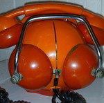 Vintage Bobo rotary dial telephone, 1970s