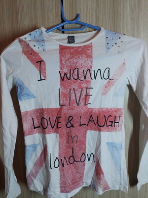 Zara kids' t-shirt like new, white multicolor, age 11