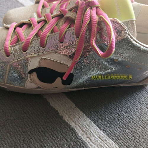 Karl Lagerfeld women's sneakers like new, size 40, gray multicolor