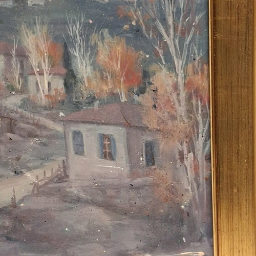 Oil painting on canvas 70×50cm with frame like new