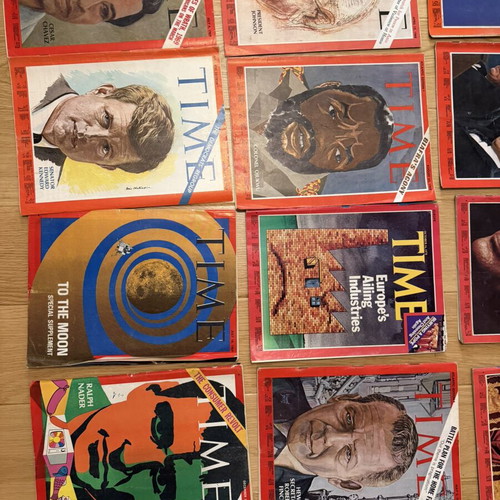 Time magazine vintage collection used, 49 issues from 60s and 70s