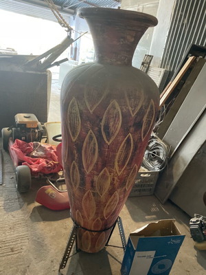 Μεγάλο κεραμικό βάζο δαπέδου μεταχειρισμένο