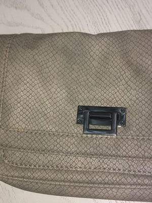 GAP handbag used, grey, 23x13 cm, with wrist strap