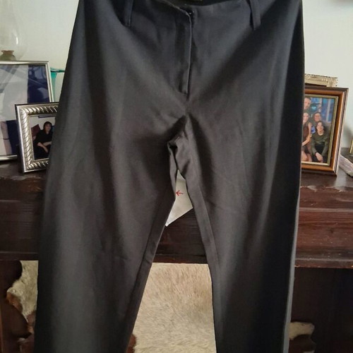 Women's fabric pants like new, anthracite