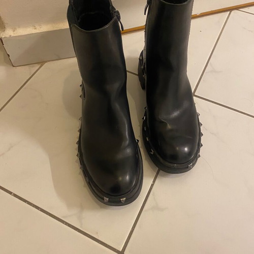 Rock ankle boots used, size 39, black with studs