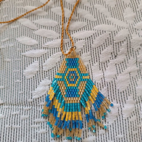 Necklace with beads from Africa like new