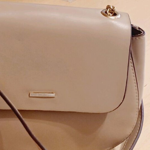 Crossbody bag used with gold chain strap Bershka