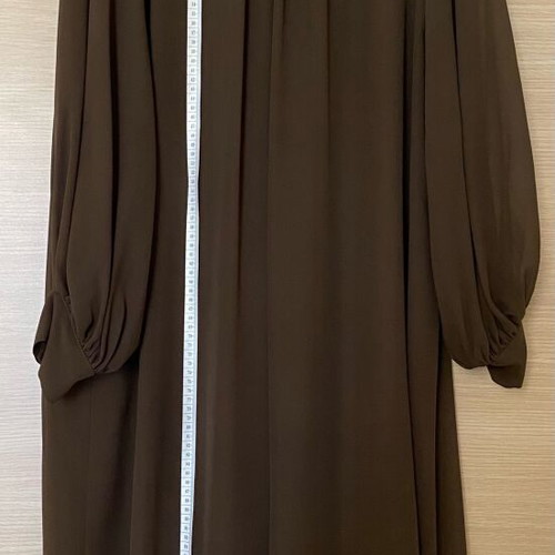Erika Cavallini brown silk dress size 44 IT new