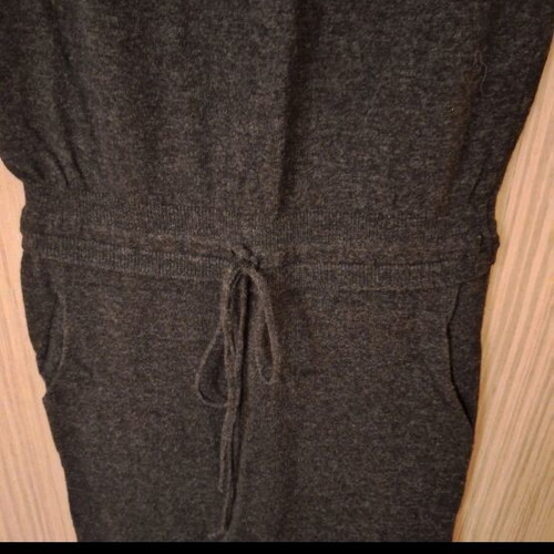 Benetton one-piece wool jumpsuit like new, xs, dark gray