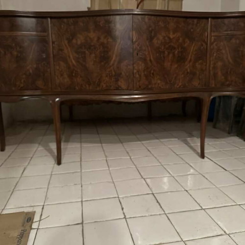 Antique buffet polished like new, olive root veneer
