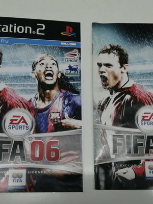 Корица и книжка FIFA 06 за Ps2 като нови