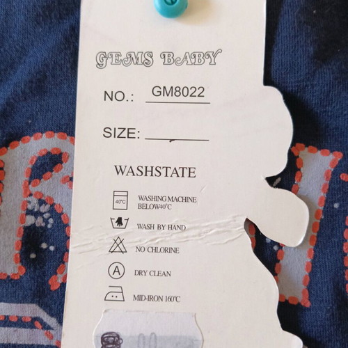 Gems baby set shirt and shorts size 6 new with tags