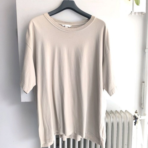 H&M XL 100% cotton t-shirt beige like new