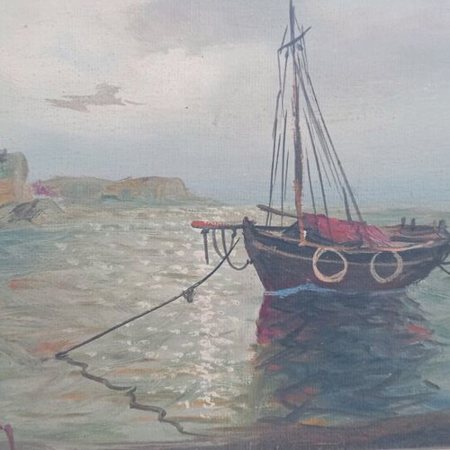 Ελαιογραφία Άλεξ Μπρικμαν μεταχειρισμένη, υπογεγραμμένη, 1900-1954