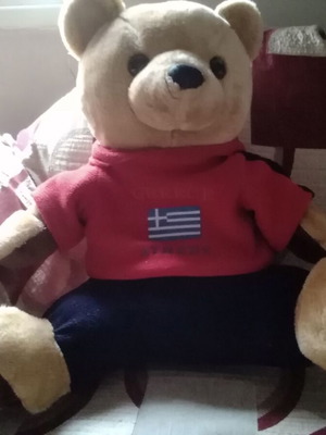Λούτρινο αρκουδάκι μεταχειρισμένο 50εκ σε πολύ καλή κατάσταση