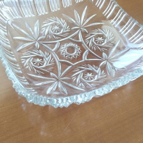 Vintage Bohemia Crystal Bowl Pinwheel design