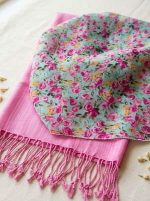 Pashmina and scarf set like new, multicolor