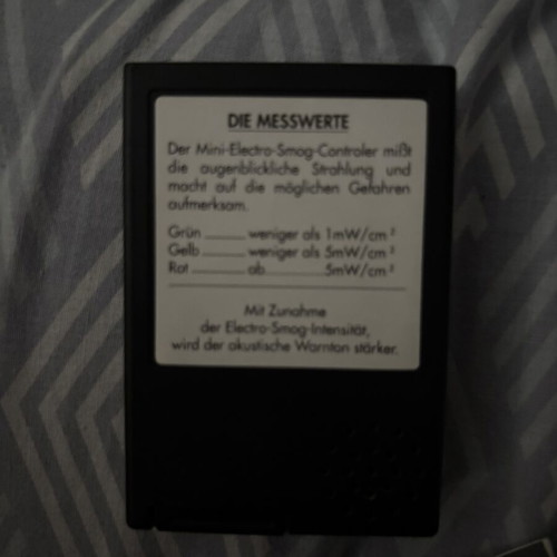 Mini Electro Smog Controller used with box, made in Germany