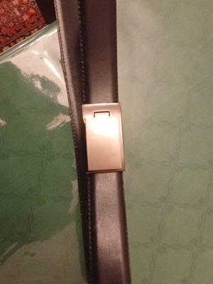 Vero Cuoio men's belt 110 cm like new, black