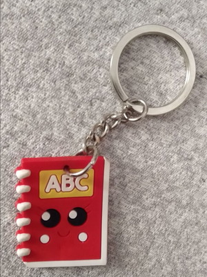 Keychain like new with cute design, red