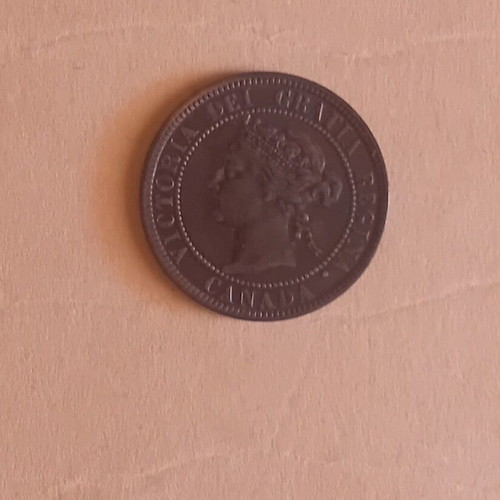 Canada One Cent Coin 1901 used, VF+ condition