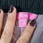TCM women's sweatpants used, black with pink details