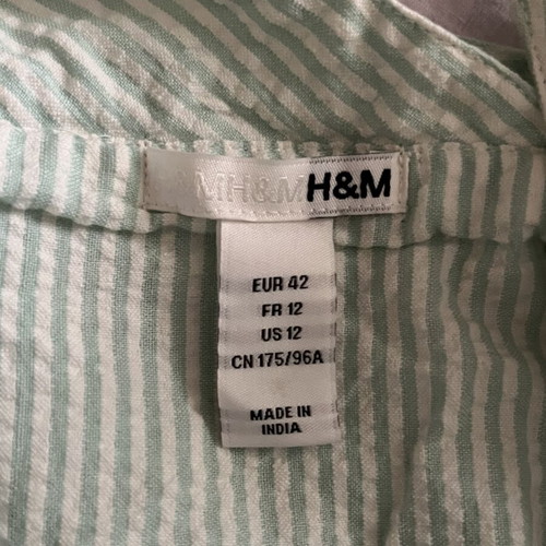 H&M backless dresses size 42 like new, gray and soft green