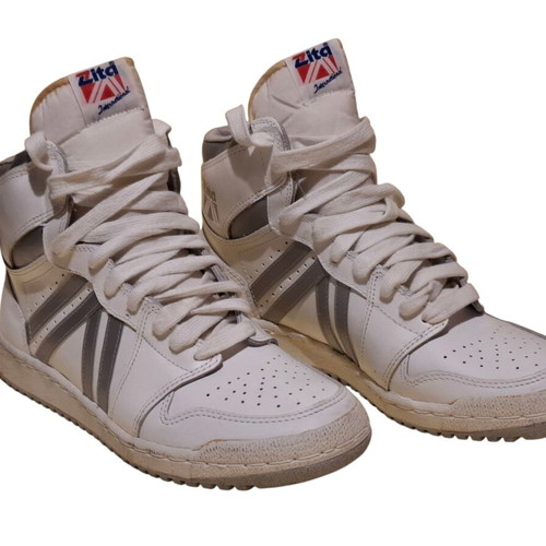Zita vintage athletic shoes size 41, new, white and silver