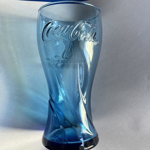 Coca-Cola collectible glass FIFA World Cup 2018 Russia, blue