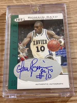 Κάρτα Romain Sato Xavier College Sage 2004 με υπογραφή σαν καινούργια, Παναθηναϊκός