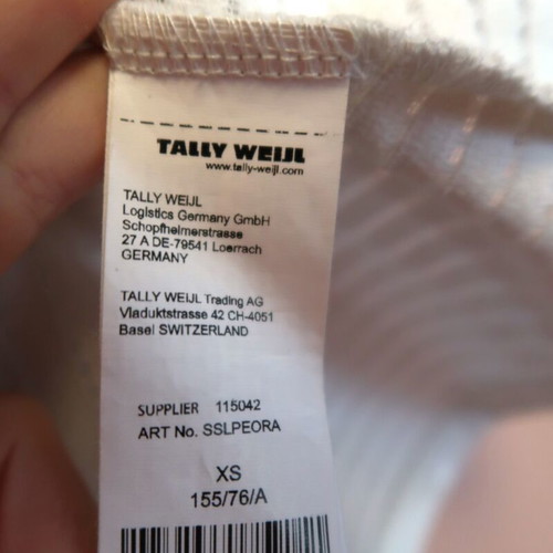 Tally Weijl Peplum Top White like new, size XS