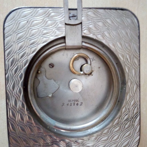 Winding table clock used, Swiss, 1940s-1950s