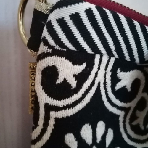 Artebene Majoie crossbody bag new, woven black and white