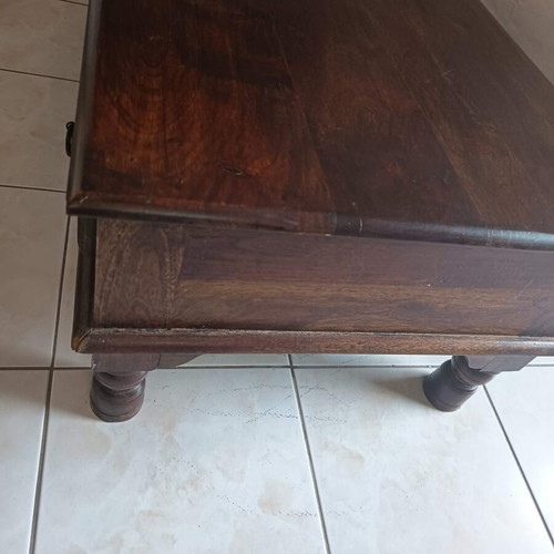 Coffee table made of solid pine wood with 6 drawers, like new