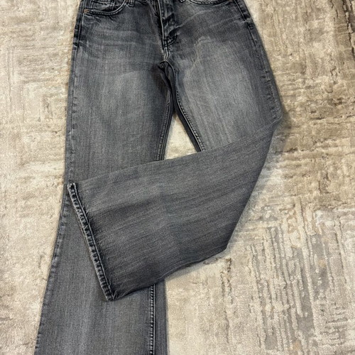 Zara flared bootcut high waist pants gray black size S like new