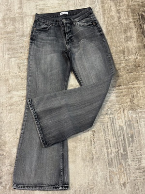 Zara flared bootcut high waist pants gray black size S like new