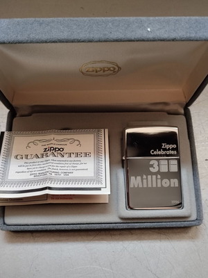 Zippo 300 Million Anniversary Lighter 1996 like new with velvet case