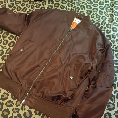 Bomber jacket About You classic burgundy, like new