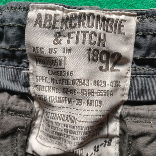 Abercrombie & Fitch Cargo Shorts used, men's khaki size 32