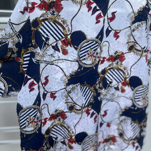 90s vintage shirt with sewn-in shoulder pads, black and white, XXL
