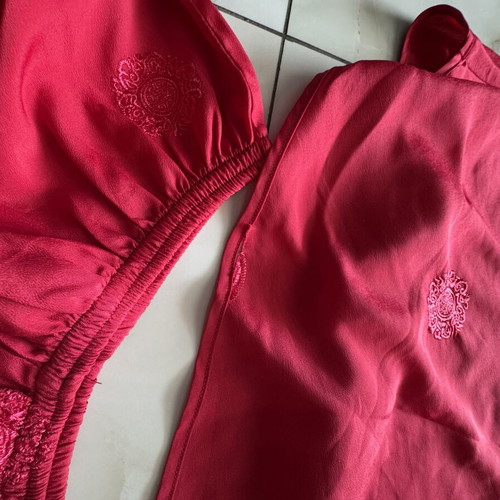 Red pajama set, size L
