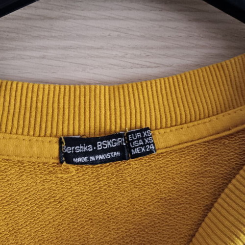 Bershka women's blouse used, yellow, size XS