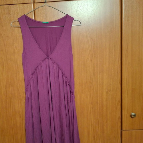 Benetton dress new small pink and purple