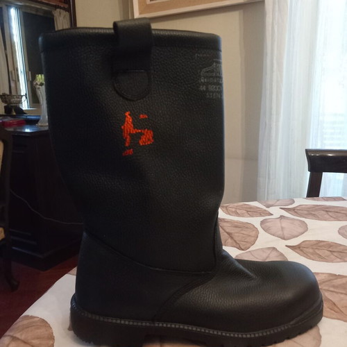 EWS Leipzig Firefighter Boots new, leather, steel toe, heat resistant