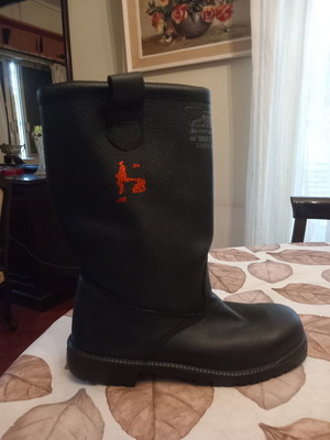 EWS Leipzig Firefighter Boots new, leather, steel toe, heat resistant