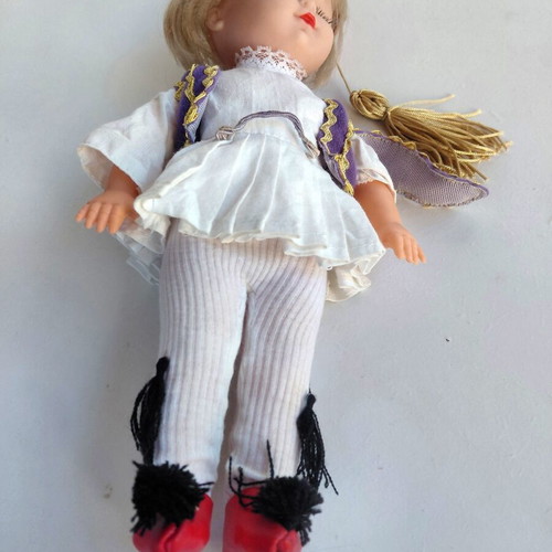 Tsolias Doll Greek Made 1970s, new