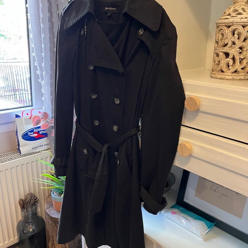 Artisti Italiani trench coat size S used, black
