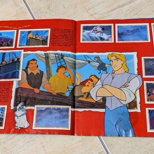 Pocahontas sticker album used Panini nearly complete