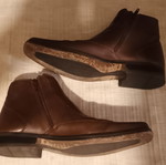 Boxer leather men's boots size 41 new, brown