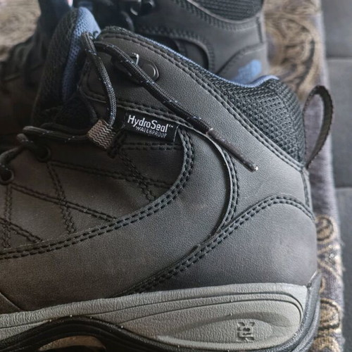 The North Face women's hiking shoes size 37.5 like new, waterproof black and gray